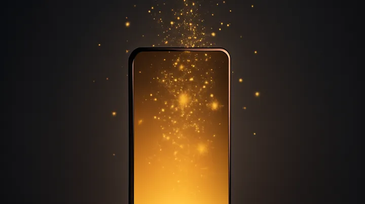 HI77 COM Modern phone with glowing screen